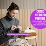 Cómo montar los puntos en las agujas Crochet y dos agujas de Pat