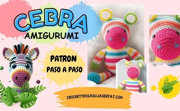 Cómo tejer un amigurumi cebra paso a paso