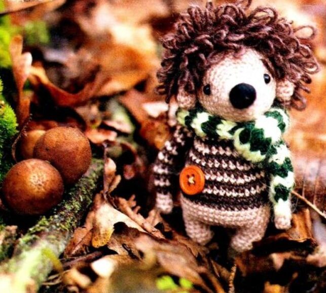 patrón de erizo amigurumi